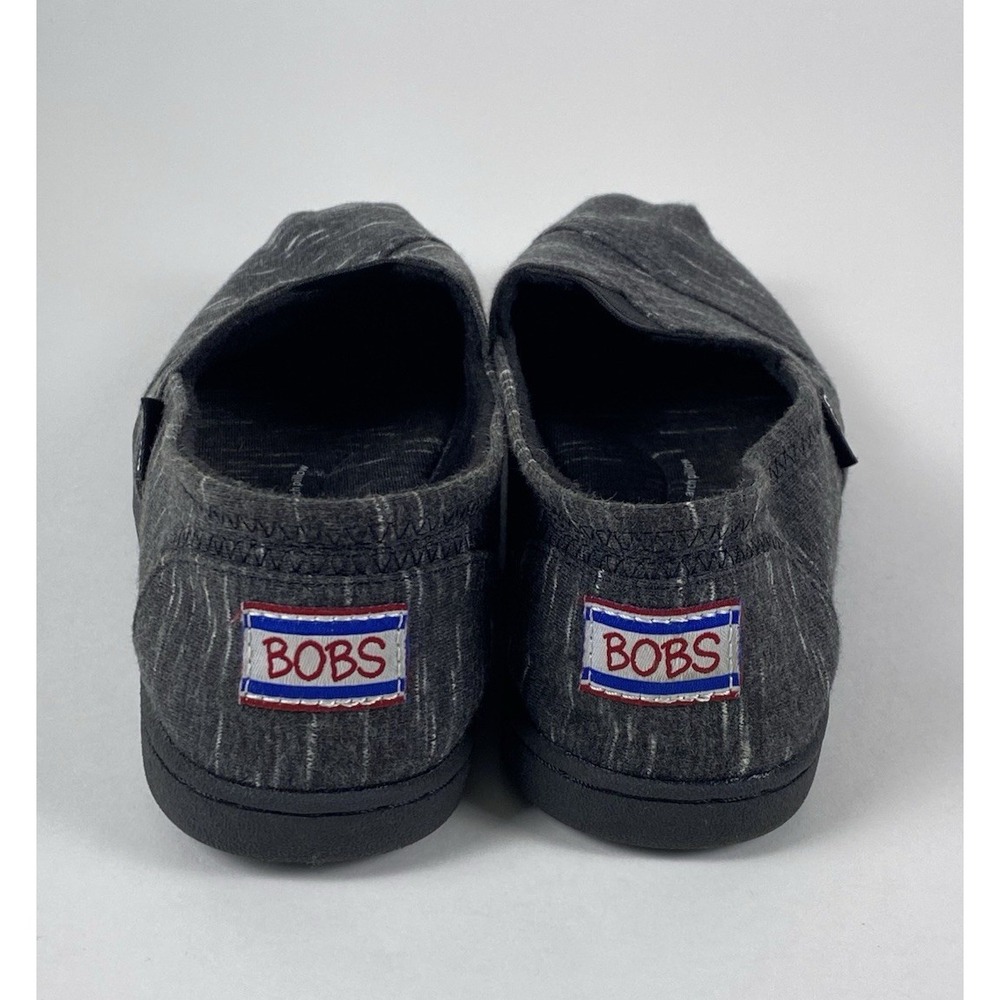 Black And Gray Bobs Skechers Peace And Love Flat Shoes Women's Size 6.5 - Picture 9 of 12